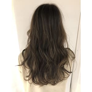 ロング透明感　グレージュ