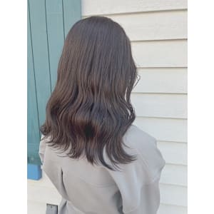 ミディアム　スタイル　巻髪レイヤー