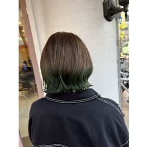 裾カラー　グリーン