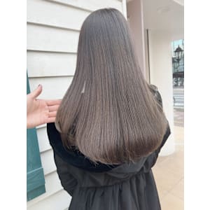 ロング透明感　グレージュ