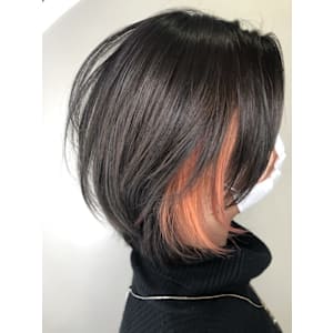 インナーカラー　オレンジ