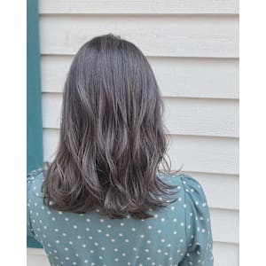 ミディアム　スタイル　巻髪レイヤー