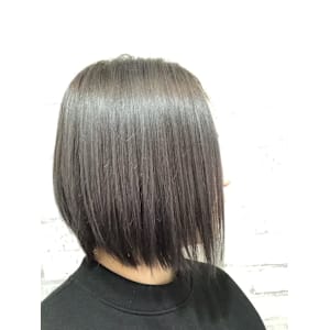 グレージュボブ　透明感