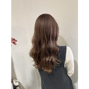 ミディアム　スタイル　巻髪レイヤー