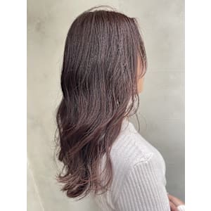 ミディアム　スタイル　巻髪レイヤー