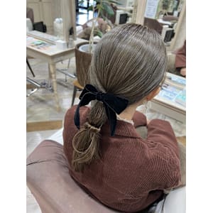 【crop es辻堂　藤田】ツヤツヤポニーアレンジ