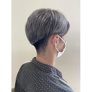メンズカラー/メンズカット/センターパート