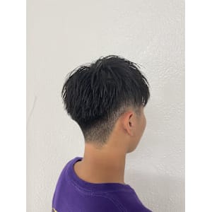 メンズカット/刈り上げショート/アップバング