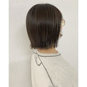 ハイライトカラー/ボブ/白髪ぼかし