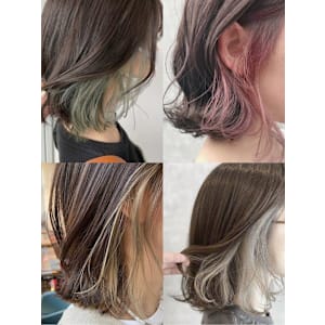 【骨格補正カット＋デザインインナーカラー】¥9,900