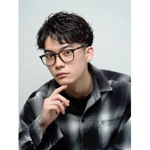 【alpha 新宿】アップバング×スパイラルパーマ