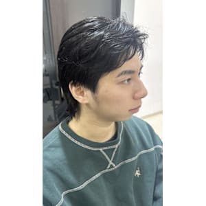 毛流れパーマ　ダウンパーマ