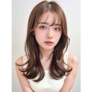 大人可愛い20代30代40代インナーカラー小顔ウルフレイヤー