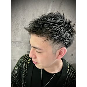 ツーブロックショート