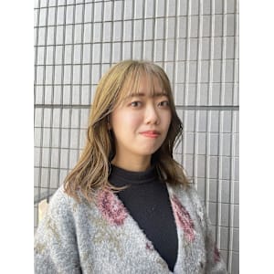 オリーブベージュカラー/ハイトーンカラー/ベージュカラー