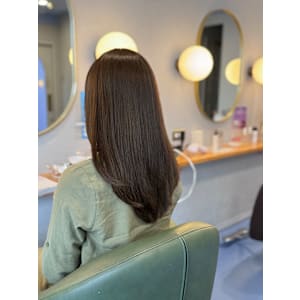 #ココアベージュ　#ショコラベージュ　#フェミニンロング