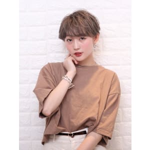 ハンサムショート　大人めワンカール