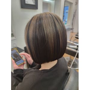 アンブレラカラー　ショート/20代/30代