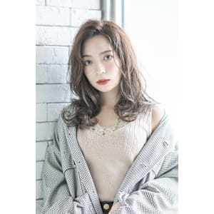 コテ巻き風デジタルパーマ