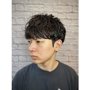 無造作ハードパーマ【新宿/理容室/メンズヘア/メンズパーマ】