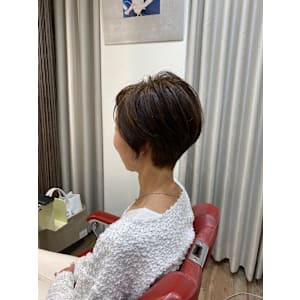 ショートグラ、AAAヘナ使用オレンジ：ライトブラウン