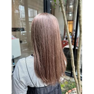 ブラウン×ベージュ×ピンク