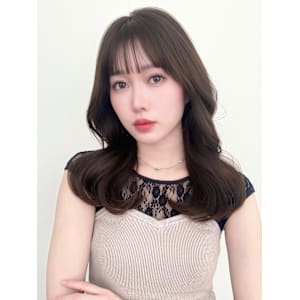 20代30代40代大人かわいい韓国ミディアム 2wayバング