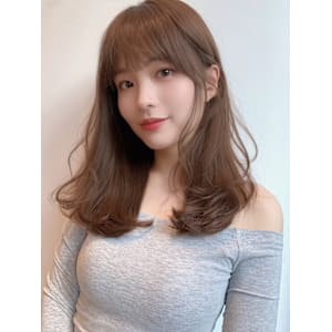 韓国ミディアムレイヤー大人かわいい20代30代40代２WAY