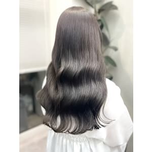 髪質改善カラーふんわりカールヘルシースタイルショコラアッシュ