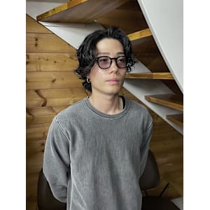 ミディアム×パーマ