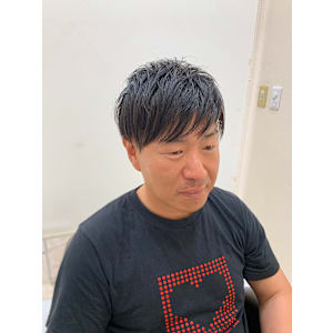 ツーブロ、ナチュラルショート