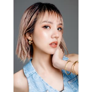 【バレイヤージュ ×インナーカラー× シースルーバング】