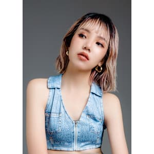 【バレイヤージュ ×インナーカラー× シースルーバング】