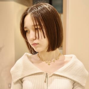 【赤津美奈】ボブ×姫カット　ステップカット