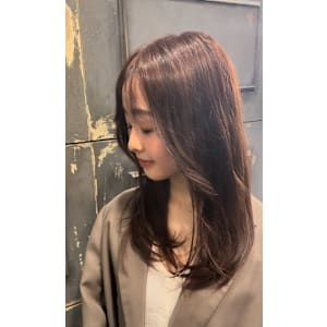 韓国風ピンクページュ　　人生初のカラーでイメチェン