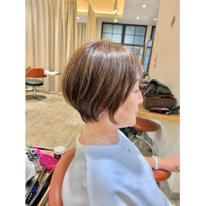 20代30代大人ショートボブｘ丸みショート