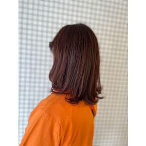 ピンクカラーロングスタイル