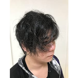 アシンメトリーショートツーブロックレイヤー