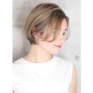 40代50代似合わせ小顔美髪シアーカラーカールショート - INCEPTION  GINZA 銀座【インセプション】掲載中