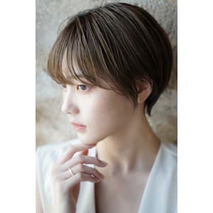 大人可愛いショートボブ丸みショート◎