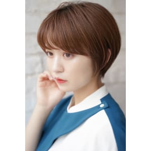 大人可愛いショートボブ丸みショート◎