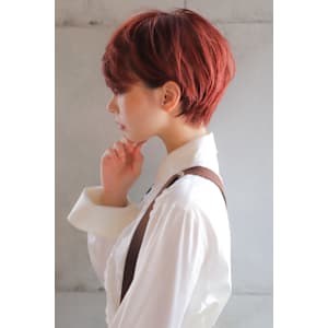 大人ショートボブ丸みショートカットマッシュショート前髪あり