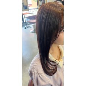 ロングレイヤー×ピンクブラウン