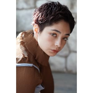 ショートカット×ひし形ショートボブ×前髪あり20代30代40