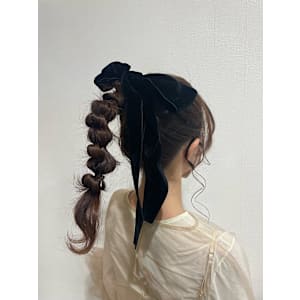 編み下ろしポニー