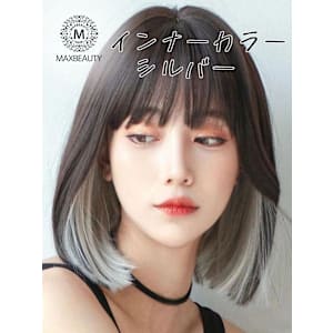 シルバーインナーカラーバングスボブ☆銀座/東京駅