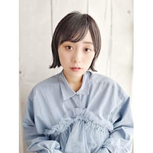 セミウェットの切りっぱなし外ハネボブ