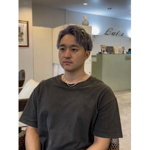 シルバーアッシュ×ツーブロックショート【ツーブロショート】そ