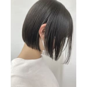 【ワンレングスショートヘア】