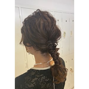 あみおろし卒業式入学式結婚式ヘアセットアレンジ×村田ちかこ